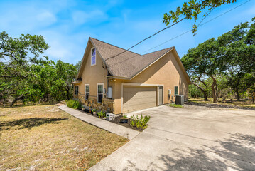 the front view of a home