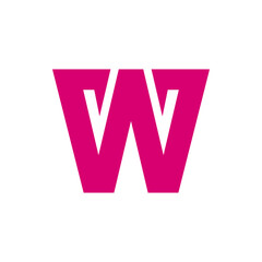 Monogram W design vector logo. Monogram initial letter mark W logo design. Monogram design vector logo. Monogram initial letter mark W logo design. Simple W monogram. Monogram W design logo