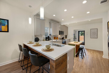 a home kitchen