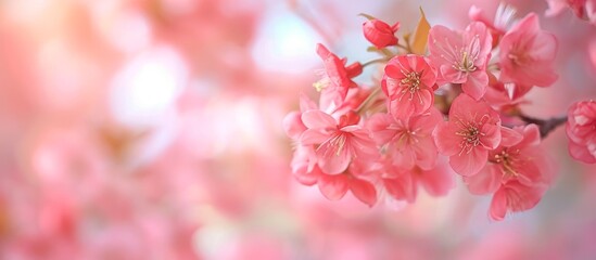 Blooming Cherry Blossoms: A Delicate Wallpaper Collection for Serene Designs