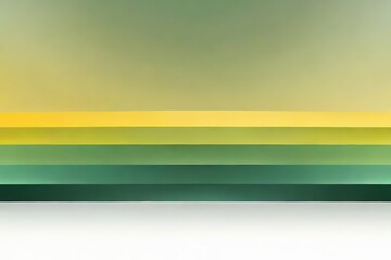 Generative AI. Minimal Background in Green and Yellow
