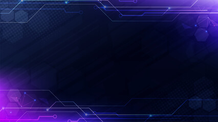 Gradient Digital technology background. Network connection dots and lines. Futuristic background for various design projects such as websites, presentations, print materials, social media posts