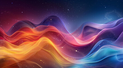 Abstract background with glowing lines.
