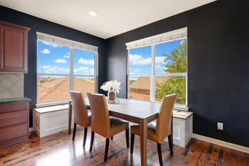 a home dining room 