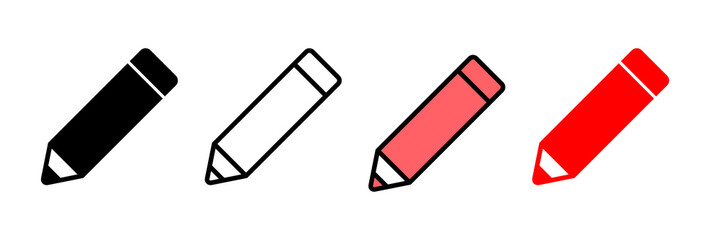 Pencil icon vector illustration. pen sign and symbol. edit icon vector