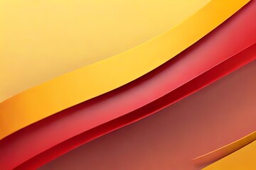 Generative AI. Minimal Background in Red and Yellow
