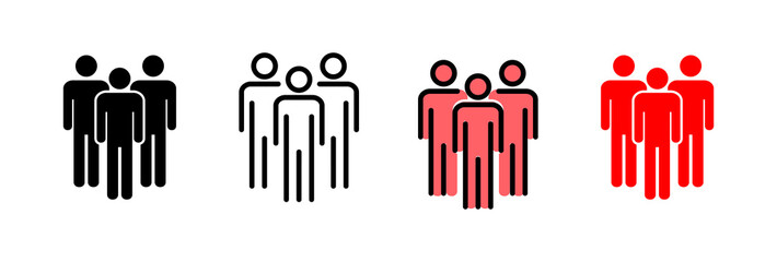 People icon vector illustration. person sign and symbol. User Icon vector