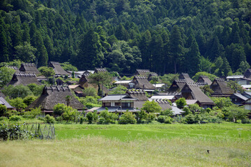 美山　かやぶき屋根の集落　京都府南丹市