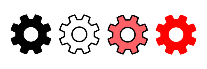 setting Icon vector illustration. Cog settings sign and symbol. Gear Sign
