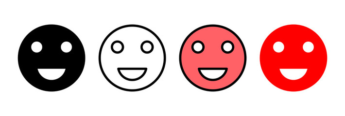 smile icon vector illustration. smile emoticon icon. feedback sign and symbol