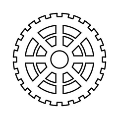 Obraz premium Transmission cog wheels and machine gearings Lines