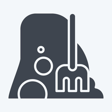 recommend clip art: Icon Haystack. related to Agriculture symbol. glyph style. simple design editable. simple illustration