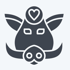 Icon Boar. related to Animal symbol. glyph style. simple design editable. simple illustration