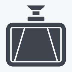 Icon Dash Cam. related to Spare Parts symbol. glyph style. simple design editable. simple illustration