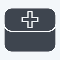 Icon First Aid Kit. related to Spare Parts symbol. glyph style. simple design editable. simple illustration