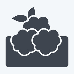 Icon Falafel. related to Saudi Arabia symbol. glyph style. simple design editable. simple illustration