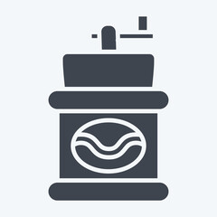Icon Coffee Grinder. related to Coffee symbol. glyph style. simple design editable. simple illustration