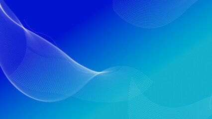 Abstract technology blue background with 2d concept. abstract particles blue wave background banner. Abstract blue wave shape with futuristic concept background.