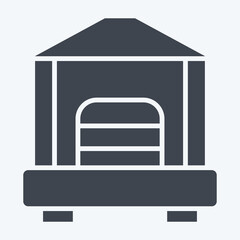 Icon Vintage Cage. related to Vintage Decoration symbol. glyph style. simple design editable. simple illustration