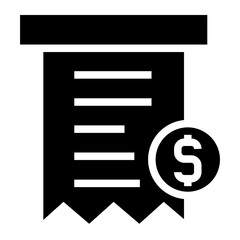 Invoice bill document vector icon