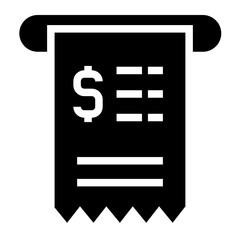 Invoice bill document vector icon