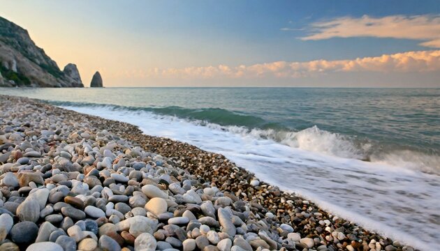 Pebbles on the Black Sea coast