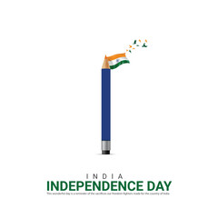 Independence Day of India. Independence Day Creative Design for Social Media Post
