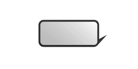 Blank Speech Bubble Icon Design