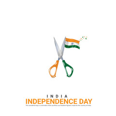 Independence Day of India. Independence Day Creative Design for Social Media Post

