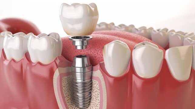 Dental care, dental implants, teeth, smile.