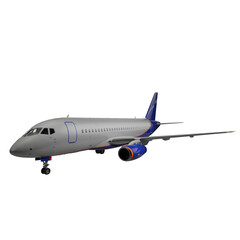 airplane isolated on white background