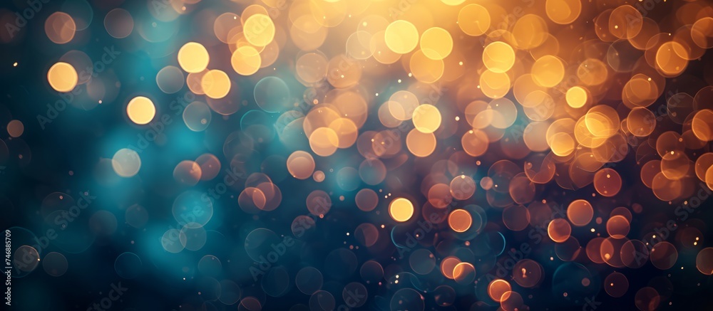 Aufkleber blurred abstract background with vibrant circles and motion effect for dynamic concepts