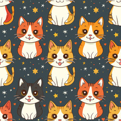 Cats in Wonderland Wallpaper