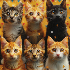 Kittens Galore Wallpaper
