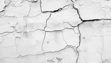 Closeup Cracked Old Concrete Wall Texture Background