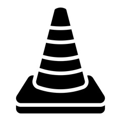 traffic cone Solid icon