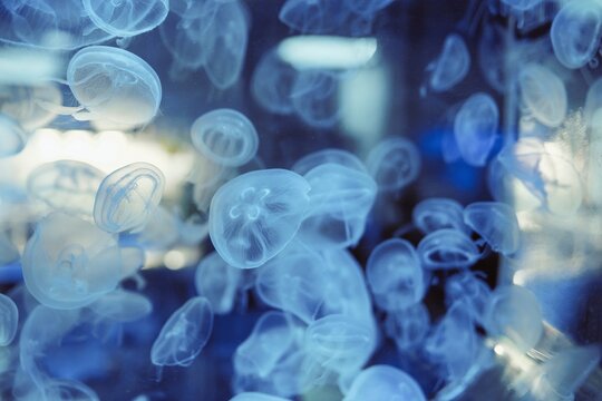 jellyfish in aquarium © avtk
