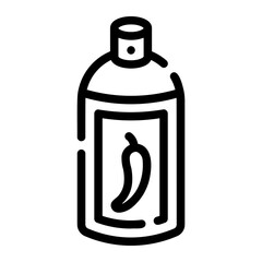 pepper spray Line Icon