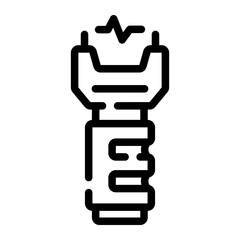 electroshock Line Icon