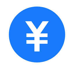 Fototapeta premium シンプルな青色の円マーク