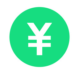 Obraz premium シンプルな緑色の円マーク