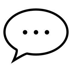 chat message icon, Social media message.