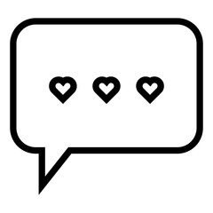 chat message icon, Social media message.