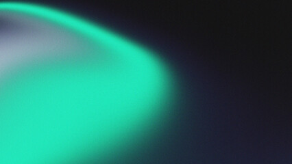 Green glowing  gradient grainy and dark backdrop noise texture effect