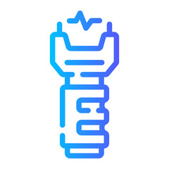 electroshock Line Gradient Icon