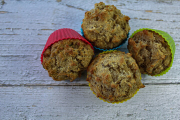 Delicious homemade banana muffins