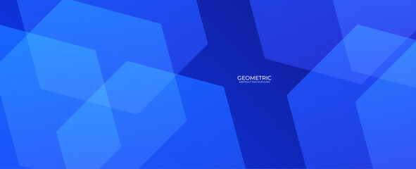 Abstract blue hexagon background. Modern geometric shapes design. Futuristic technology concept. Science style. banner, brochure, business, card, cover, flyer, poster, website. Vector illustration