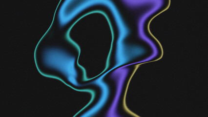 80s, 90s, colorful neon abstract wavy background noise texture, grainy, gradient, light, black, white, blue, purple, green