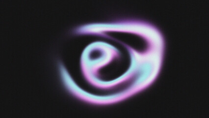 abstract pastel holographic blurred grainy gradient noise texture effect on black background