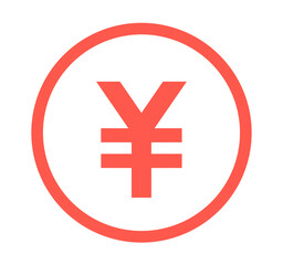 Obraz premium シンプルな赤色の円マーク